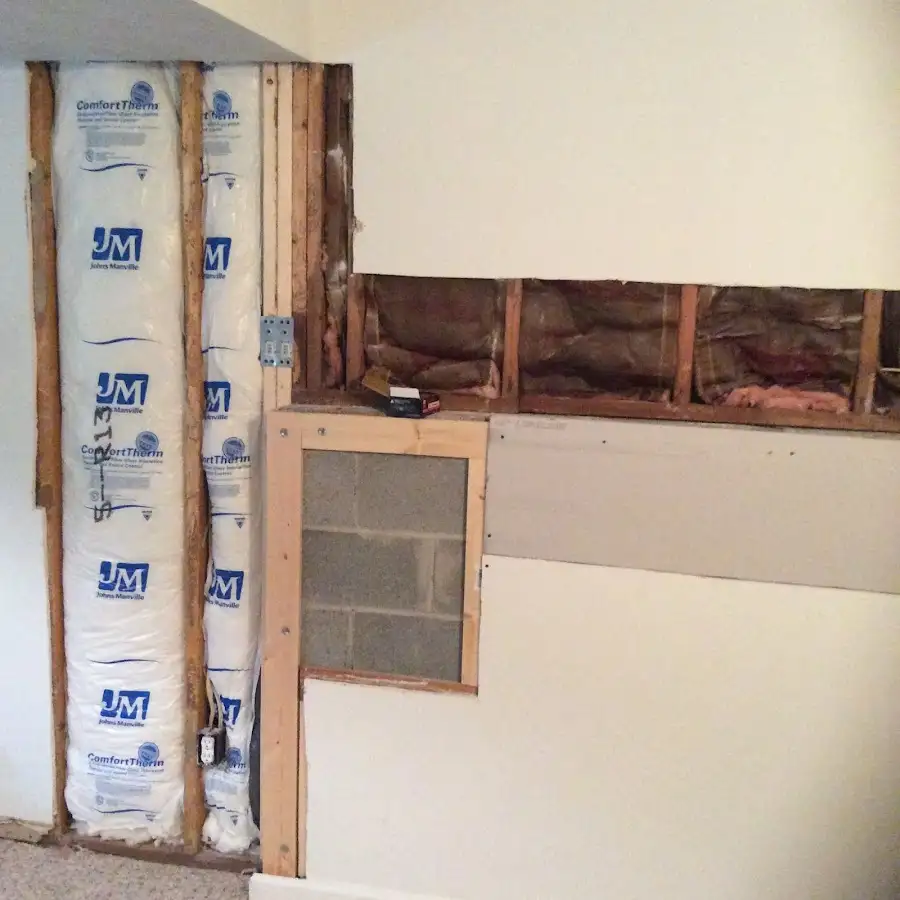 Wall insulation replacement during Basement Flood Cleanup in Gleneagle